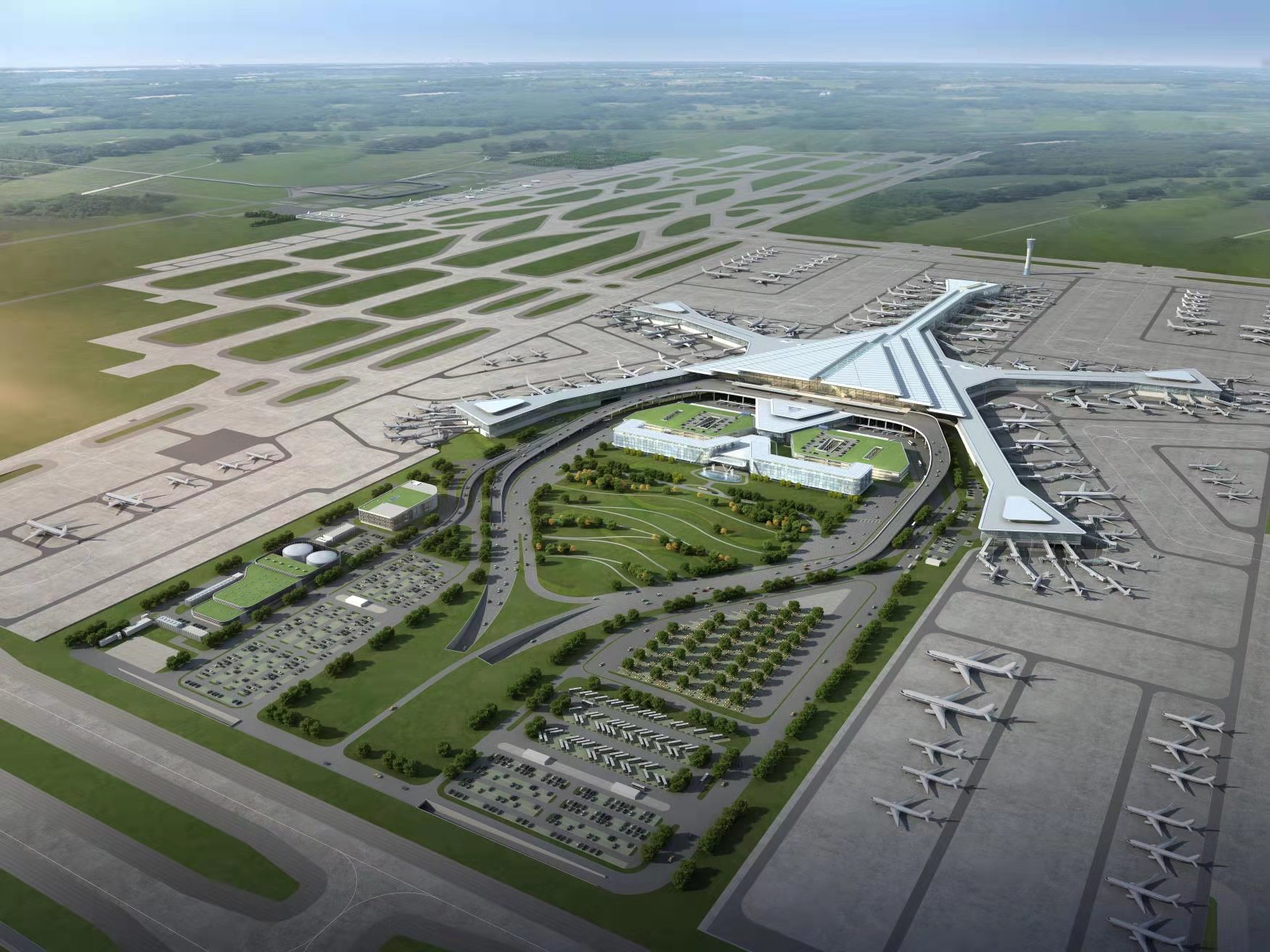 友誼監(jiān)理 | 長沙機場改擴建工程T3航站樓項目盛大開工